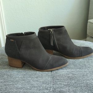 Toms Loren Iron Grey Booties 9.5